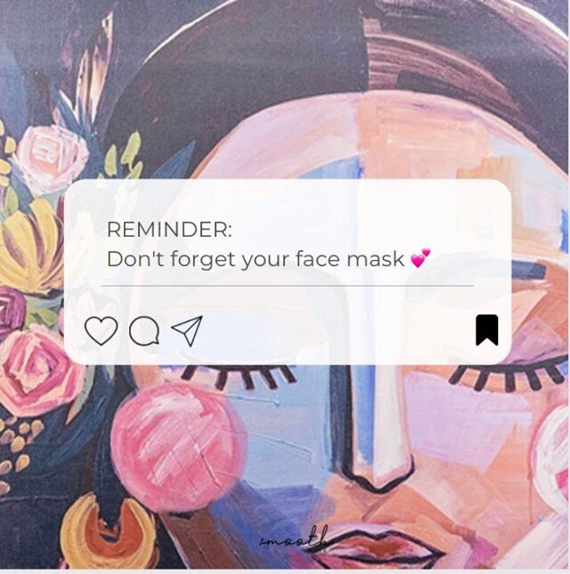 A friendly reminder due to the recent South Australia restrictions, wearing a face mask will be mandatory for now @smooth_hair⁠
⁠
Business as usual ...we look forward to seeing you soon 💕⁠