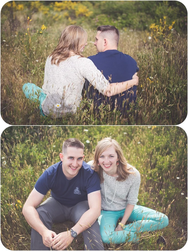 romantic couples photographer qualicum beach, romantic spider lake couples shoot, wildflowers couples session, qualicum bay photographer, engagement photographer qualicum