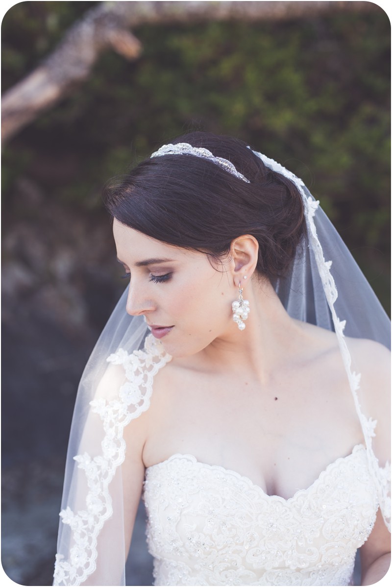 romantic bridal portrait, elegant bridal portrait, DIY bouquet, pretty engagement ring, long bridal veil, romantic wedding veil photos, tofino wedding vows, intimate tofino wedding, intimate beach wedding, crystal cove resort wedding tofino, chesterman beach tofino wedding, rustic beach wedding photographer, beach wedding, ucluelet wedding, tofino wedding photographer, tofino makeup artist, romantic tofino weddings, ucluelet, west coast weddings, lily kennedy custom gowns, rebekah anne designs qualicum beach
