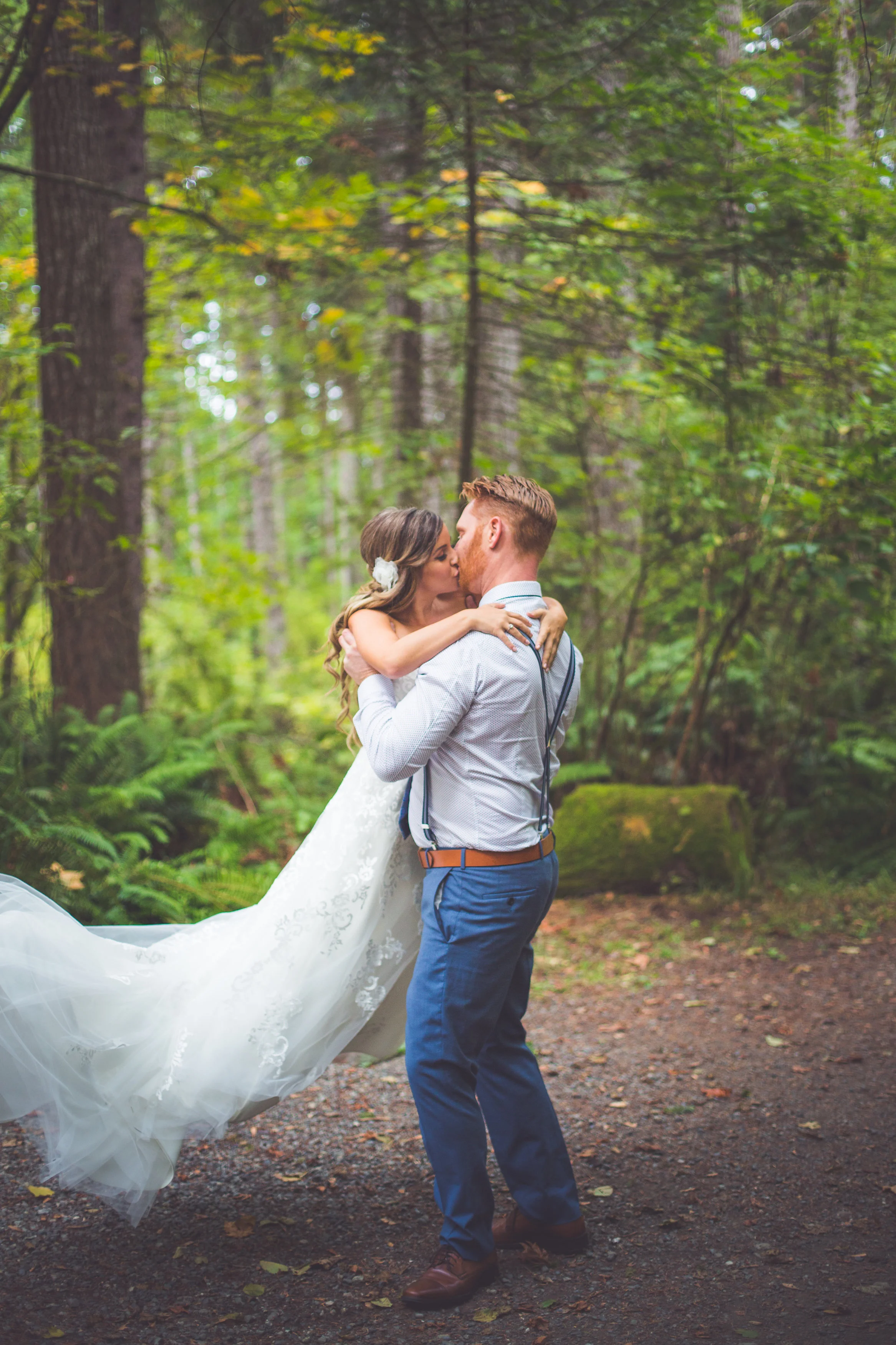 romantic vancouver island wedding photography