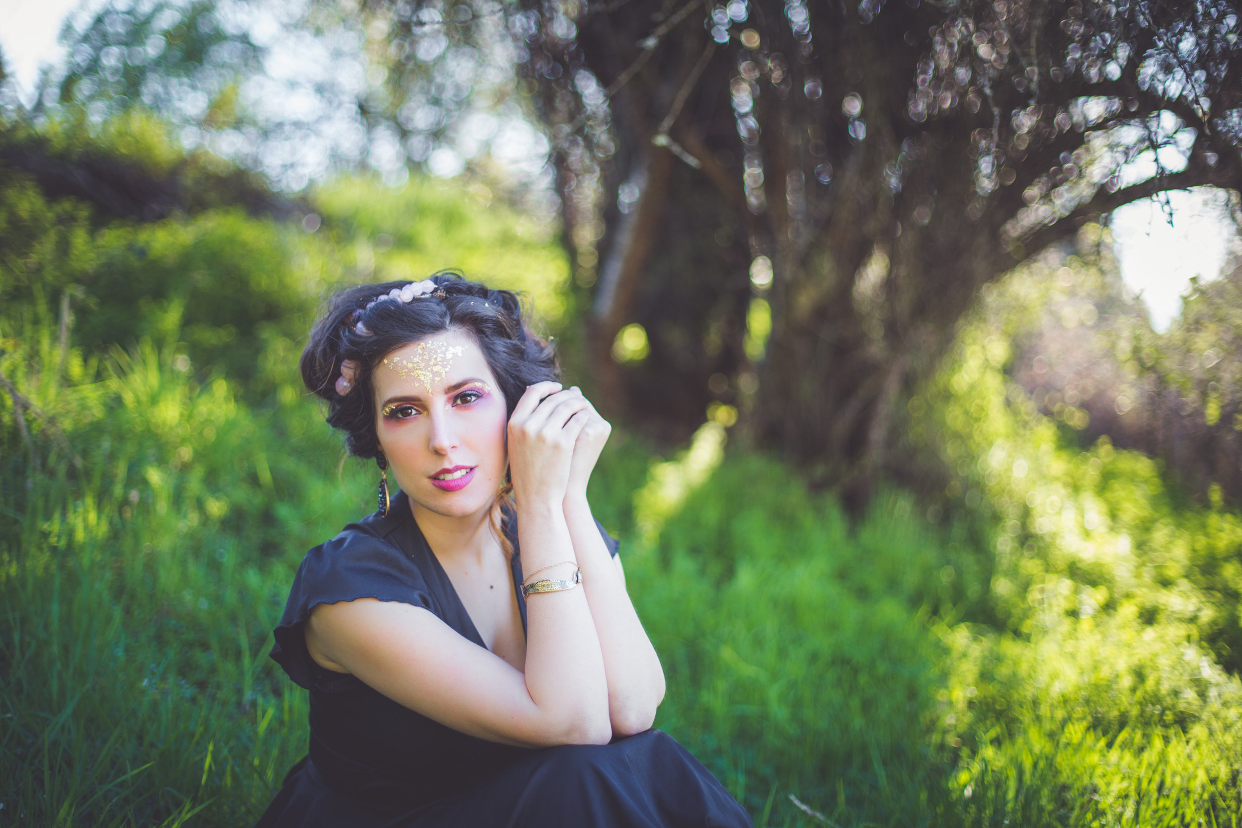 gold flecks makeup creative vancouver island