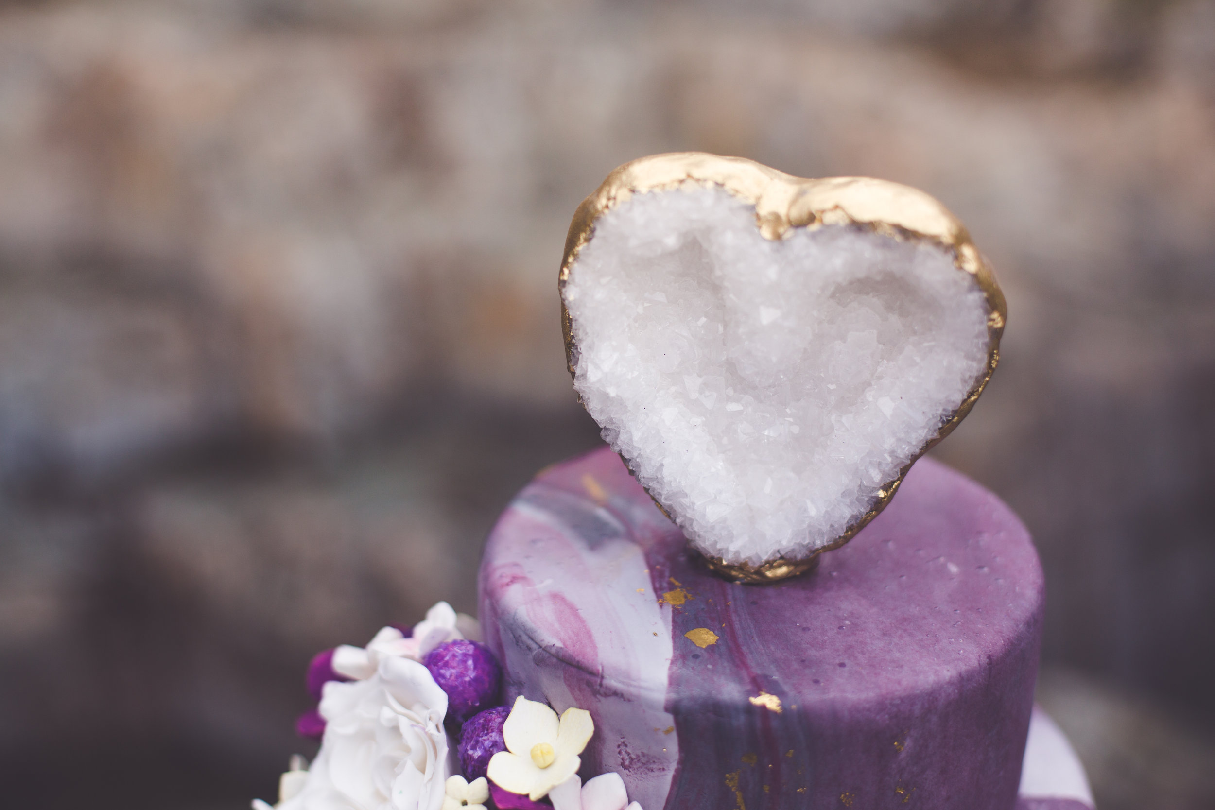 geode cake topper