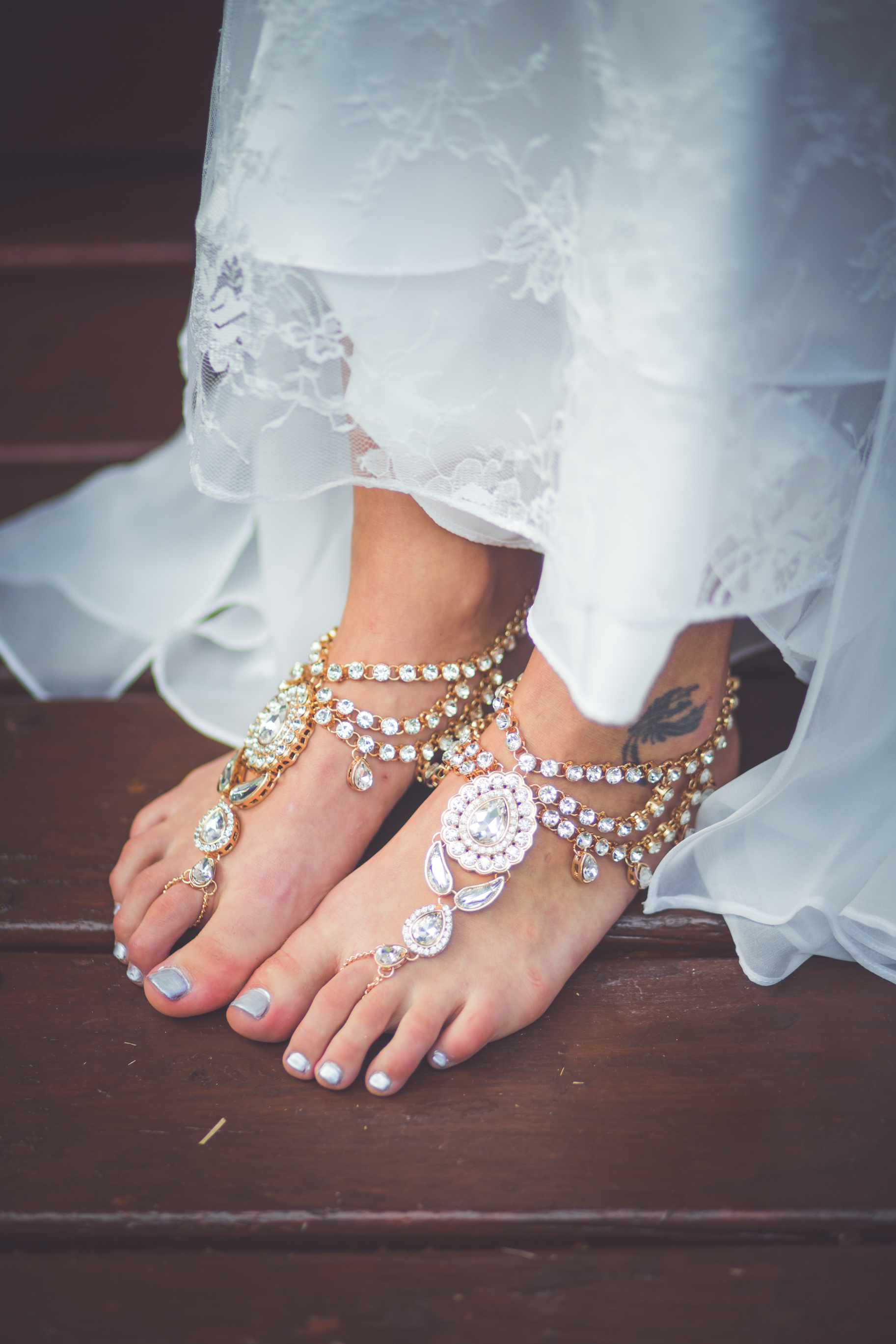 jewel barefoot sandals for mexico wedding