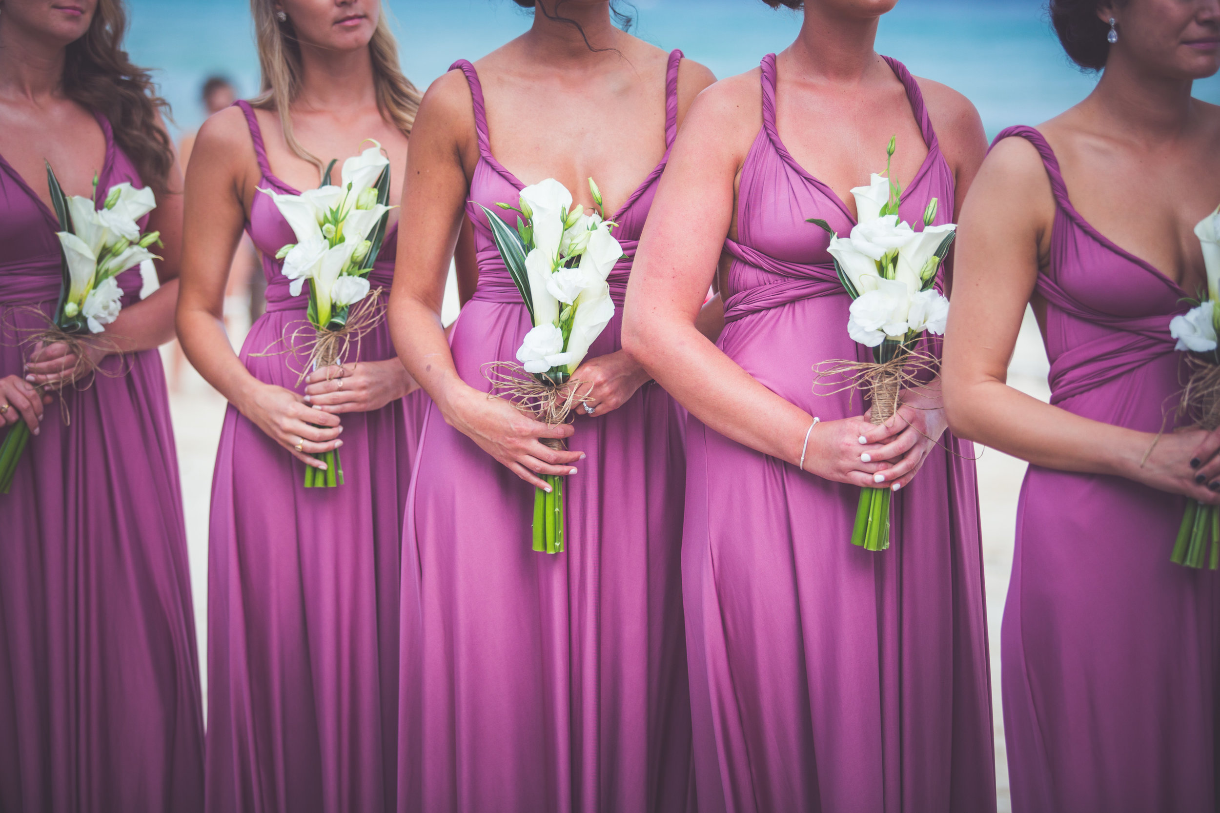 bridesmaids wrap dresses