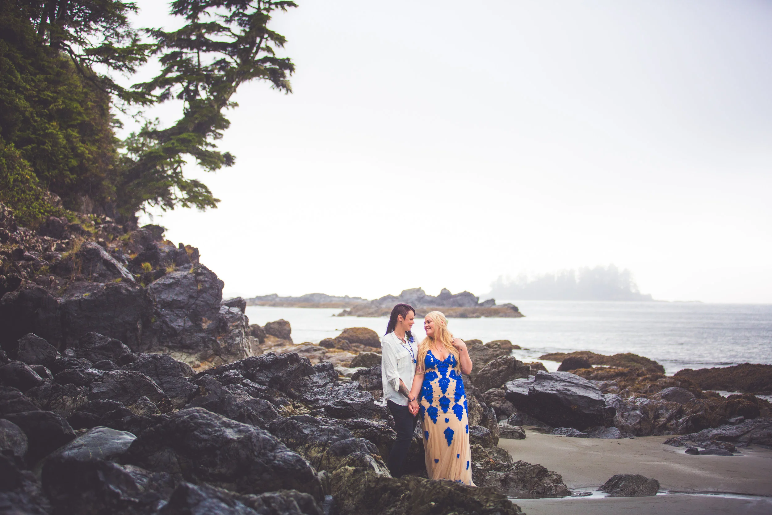 Same sex elopement Vancouver Island