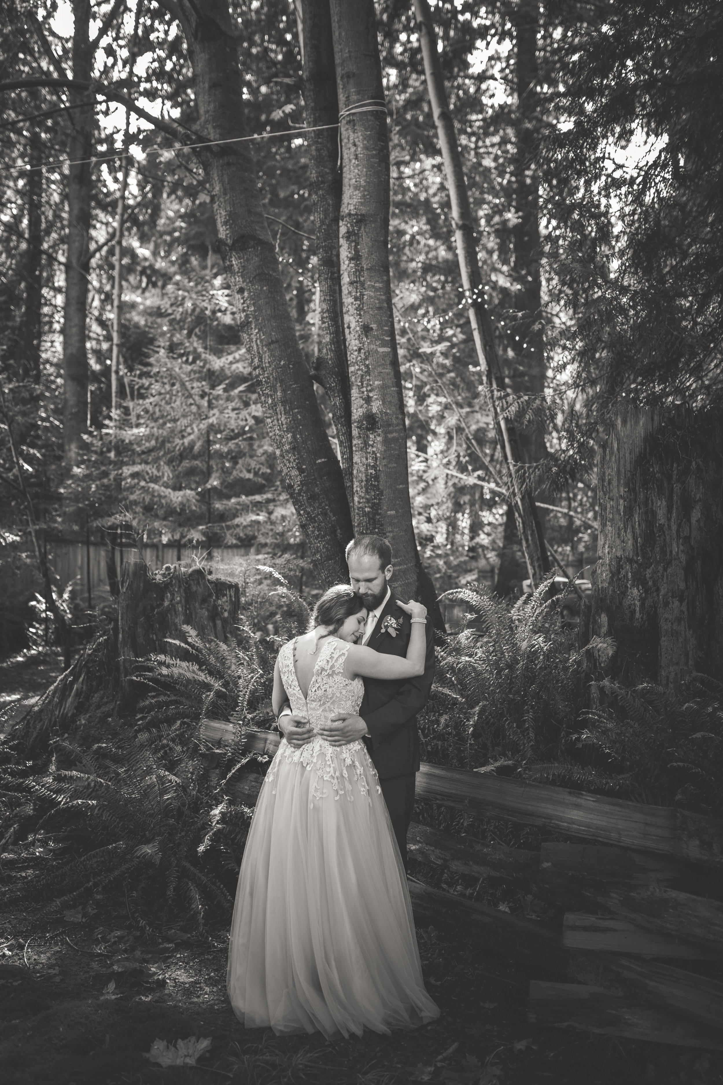 Vancouver island weddings in forest