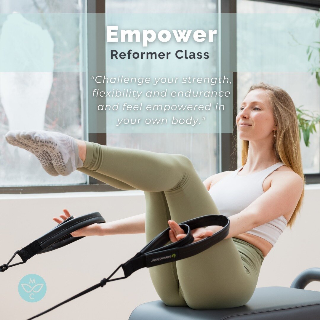 Checking out our schedule and unsure about our class types? We're here to help!!⁠
⁠
Are you comfortable with the reformer machine and looking to really heat up your Pilates practice? Our signature Empower classes are the ones for you!!⁠
⁠
Much like o