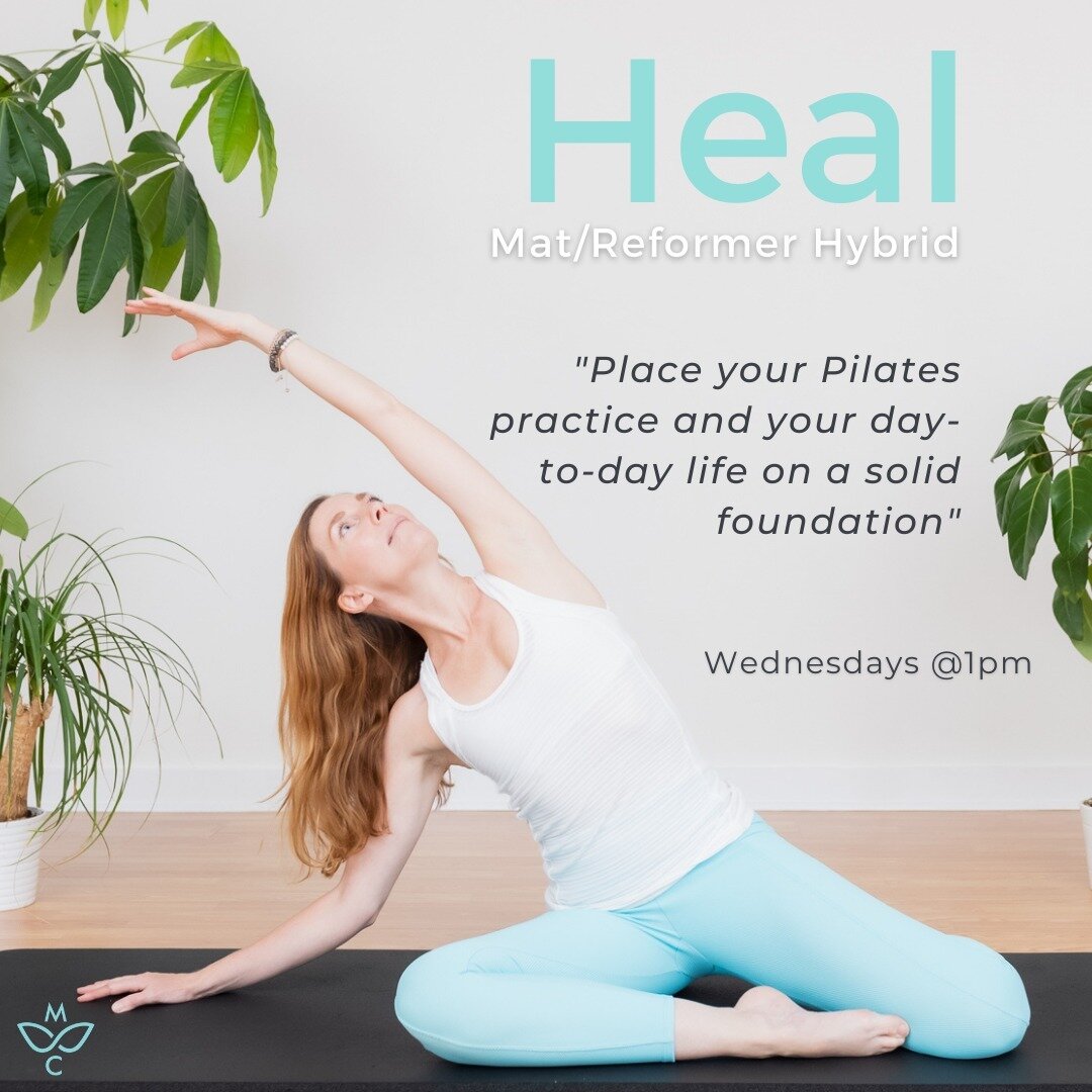 Place your Pilates practice and your day-to-day life on a solid foundation with our Heal classes. ⁠
⁠
Much like our Awaken class, our Heal classes place a strong focus on the classic fundamentals of Pilates, but at a more gentle pace. Perfect for tho