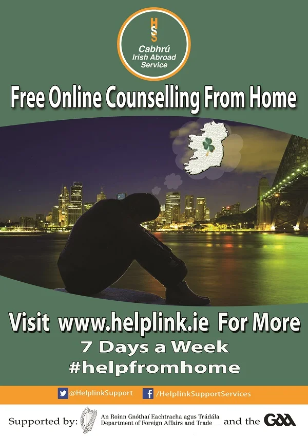 New Free Online Counselling Service for the Irish Abroad