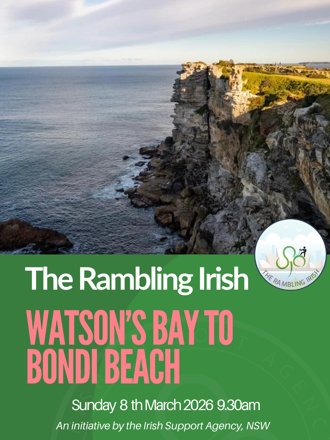 Rambling Irish Walk - WATSONS BAY TO BONDI BEACH 