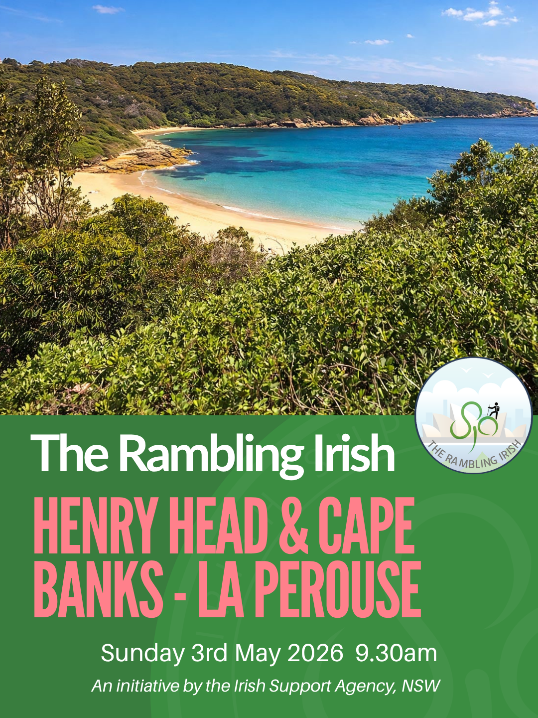 Rambling Irish Walk - Henry head &amp; cape banks - la perouse