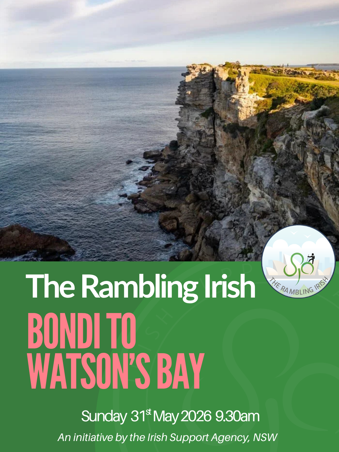 Rambling Irish Walk - Bondi Junction to WATSONS BAY 
