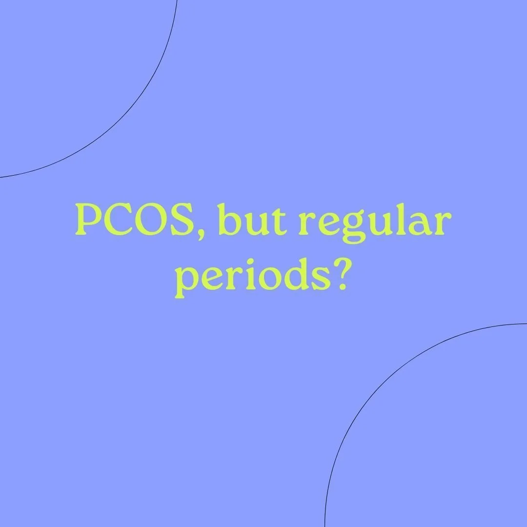 Can you have PCOS and a regular cycle?

Short answer: yes.
Longer answer: it's complicated. 

Polycystic Ovary Syndrome (as per the name) is a classified as a syndrome, meaning it's diagnosed based on a pattern of symptoms - not just your period regu