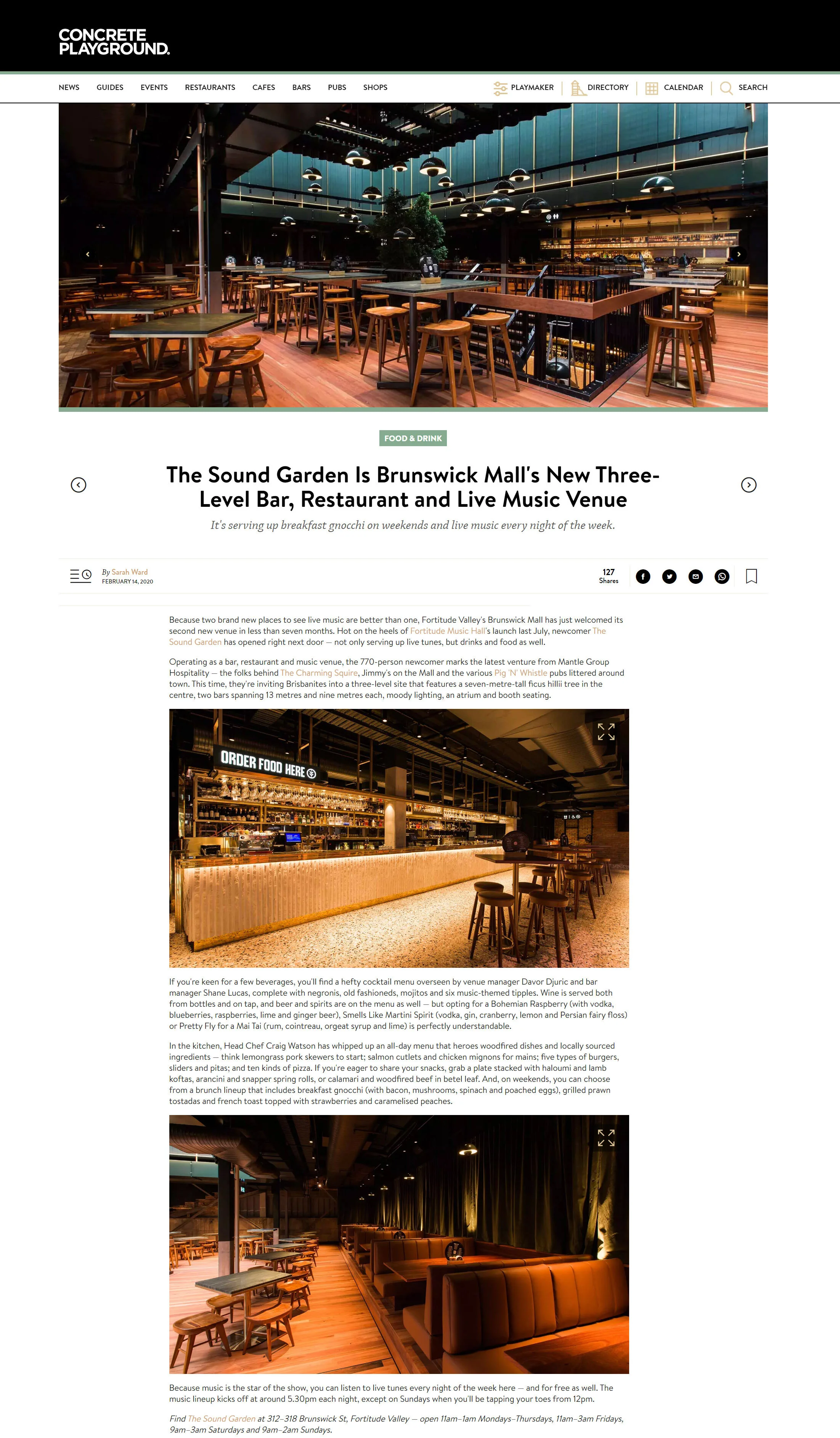 The Sound Garden Is Brunswick Mall's New Three-Level Bar, Restaurant and Live Music Venue - Concrete Playground   Concrete Playground Brisbane.jpg