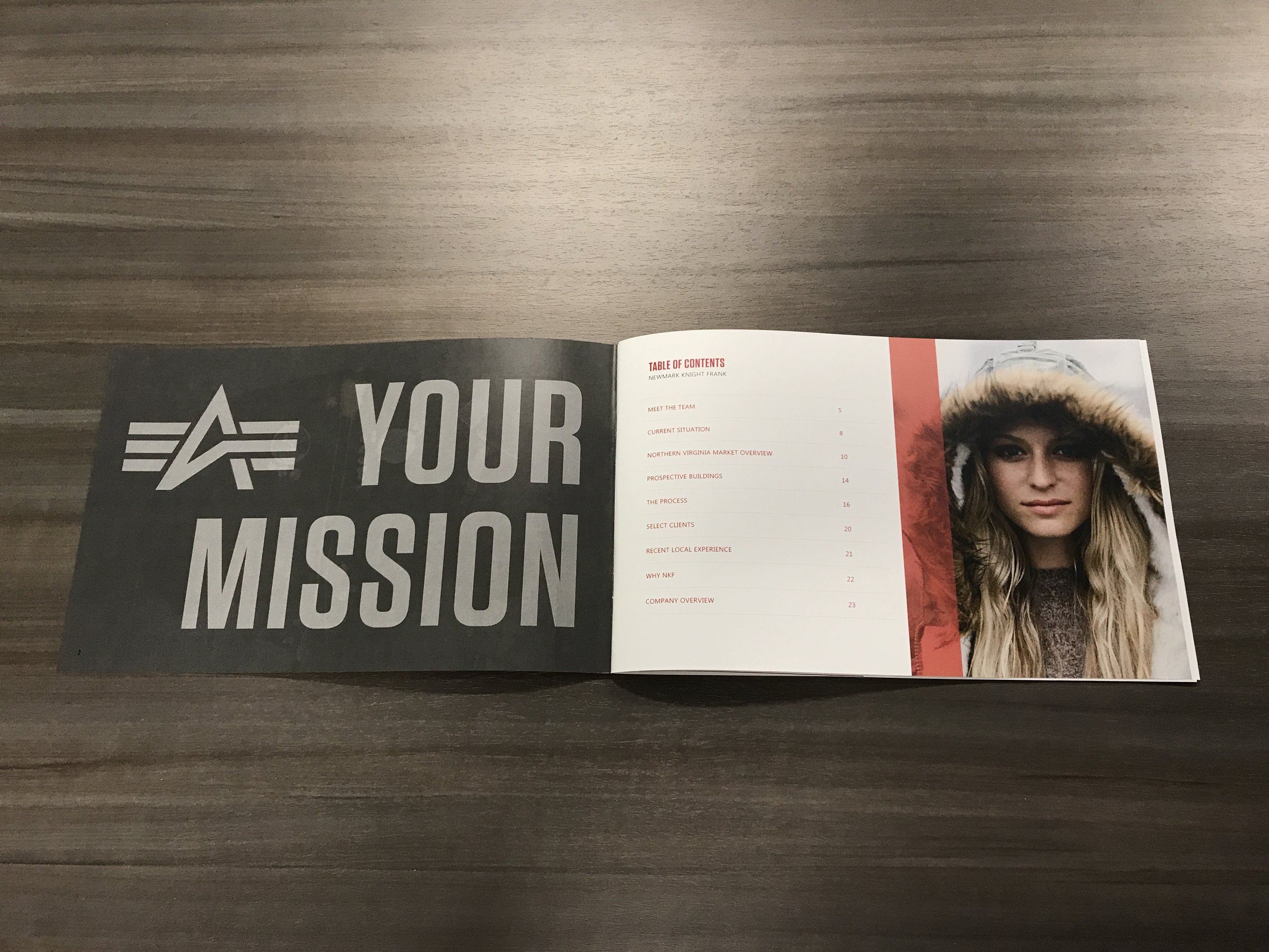  Newmark Alpha Industries Pitchbook design and unboxing for Newmark’s Tenant Representation Team. 