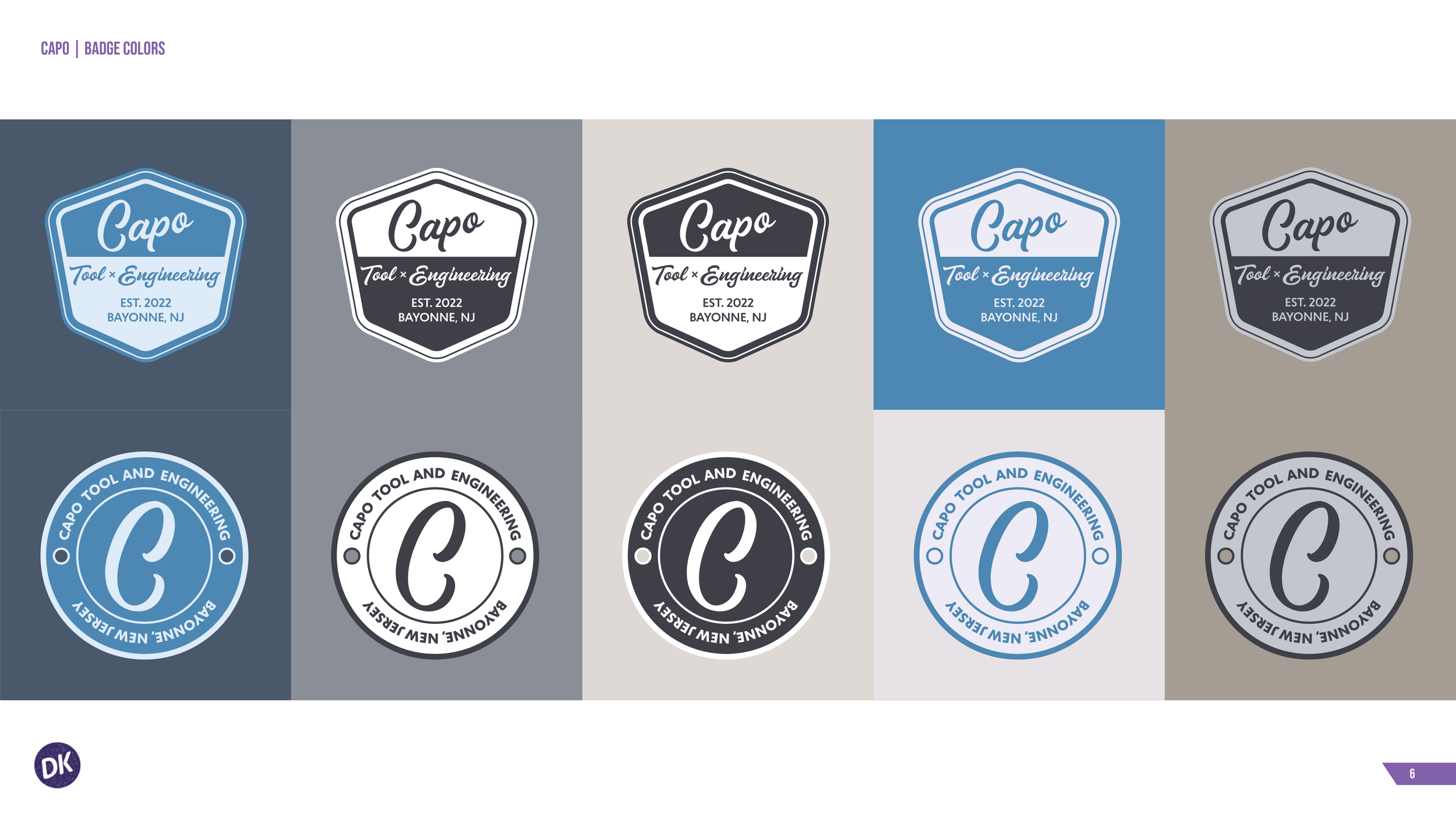  Capo Tool x Engineering Badge Color Variations 