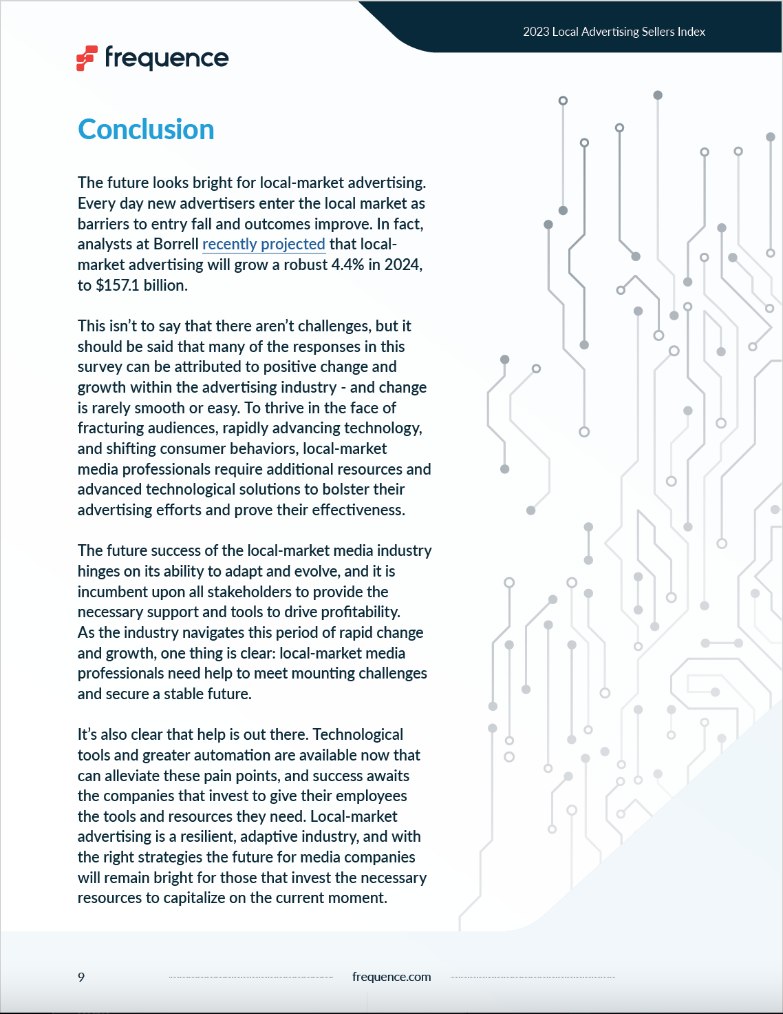  Frequence White Paper - Digital Local Advertising Seller’s Index Page 9 