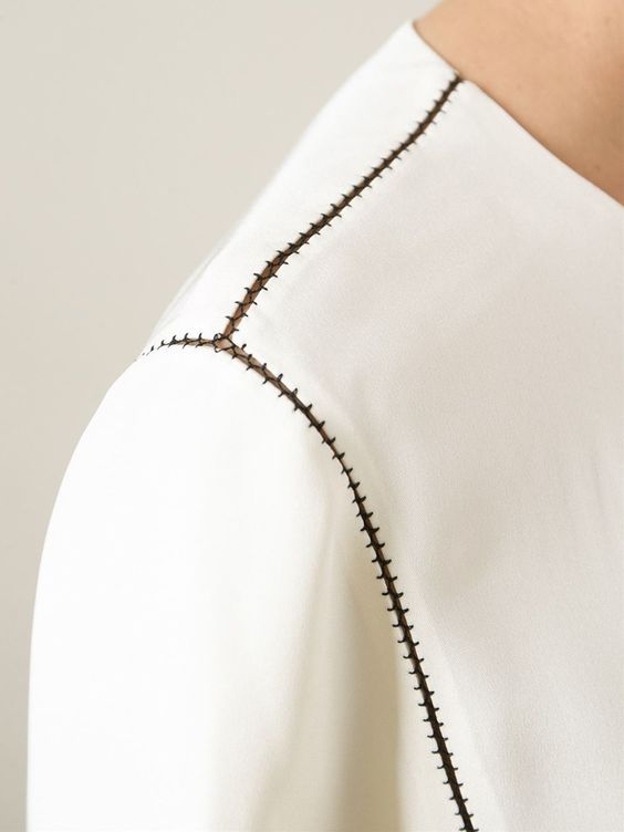 Stitch Detail Blouse by Joseph