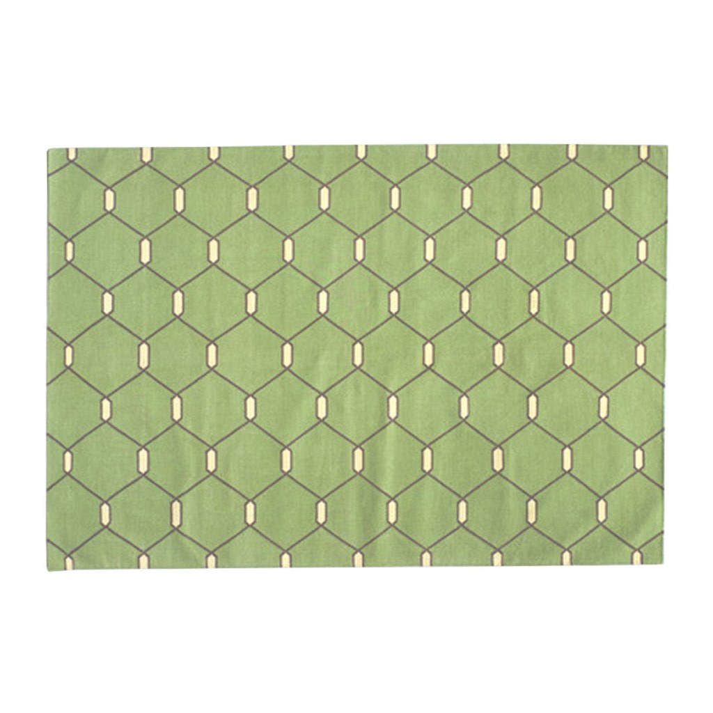Madeline Weinrib, Green Chi Chi Kari Cotton Carpet (Found at ABC Carpet & Home)