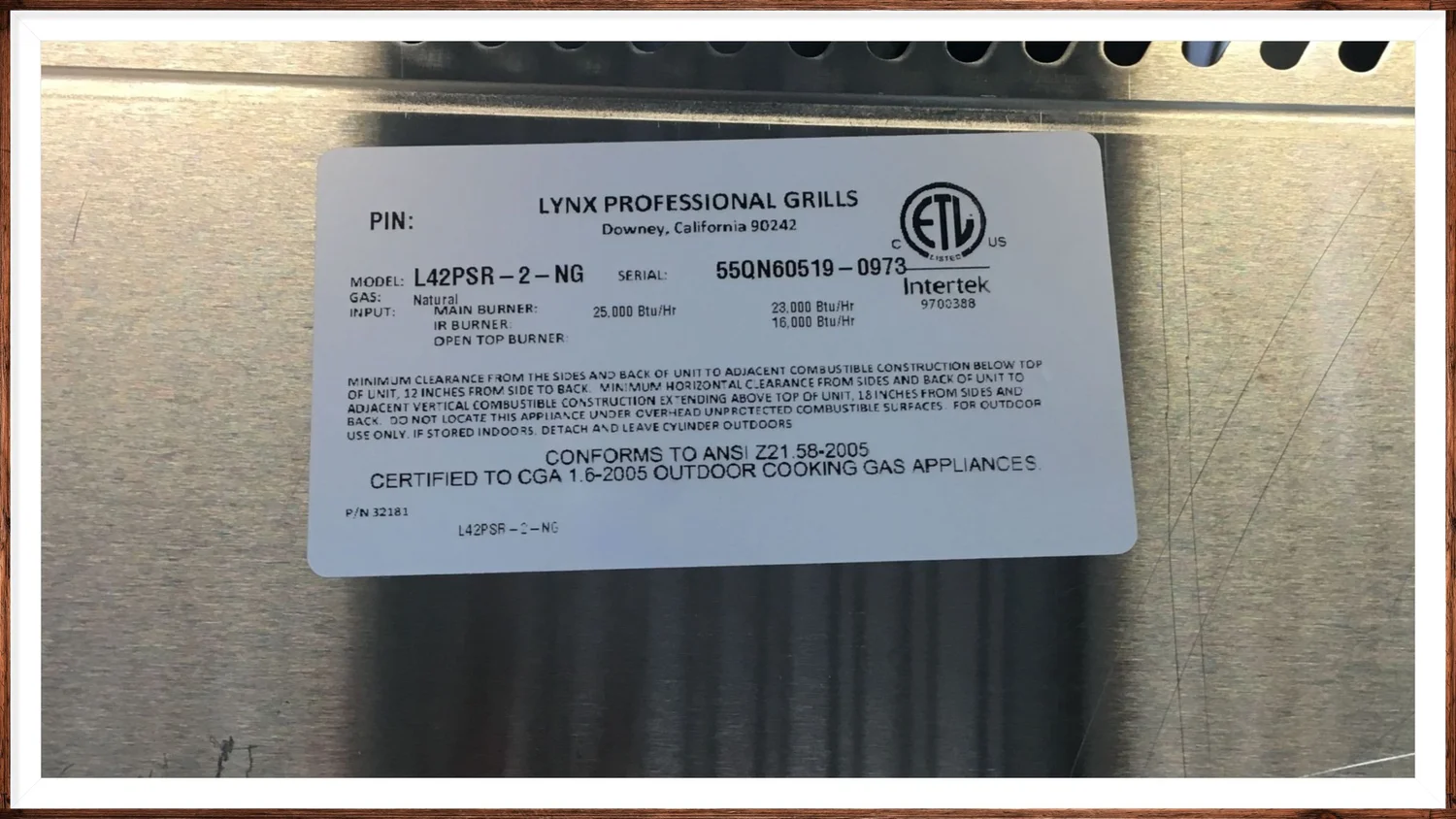 Find Your BBQ Model & Serial Number Barbeque Pro Inc. Barbeque Pro