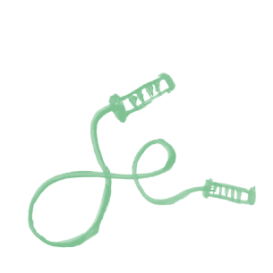 Illustration of a skipping rope