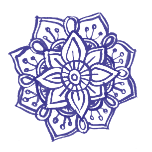 Illustration of a mandala flower