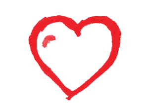 Illustration of a red heart