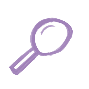 Illustration of a magnifying glass