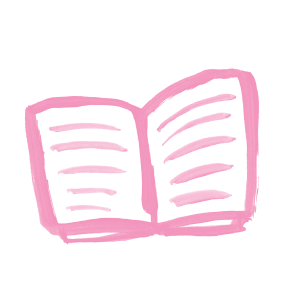 Illustration of a book open to pages