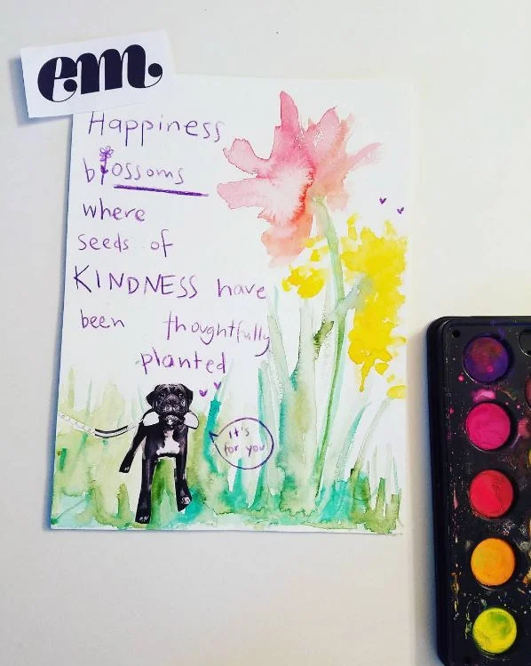 Above: Artwork by a Friend of Em on Instagram @dearem_nz