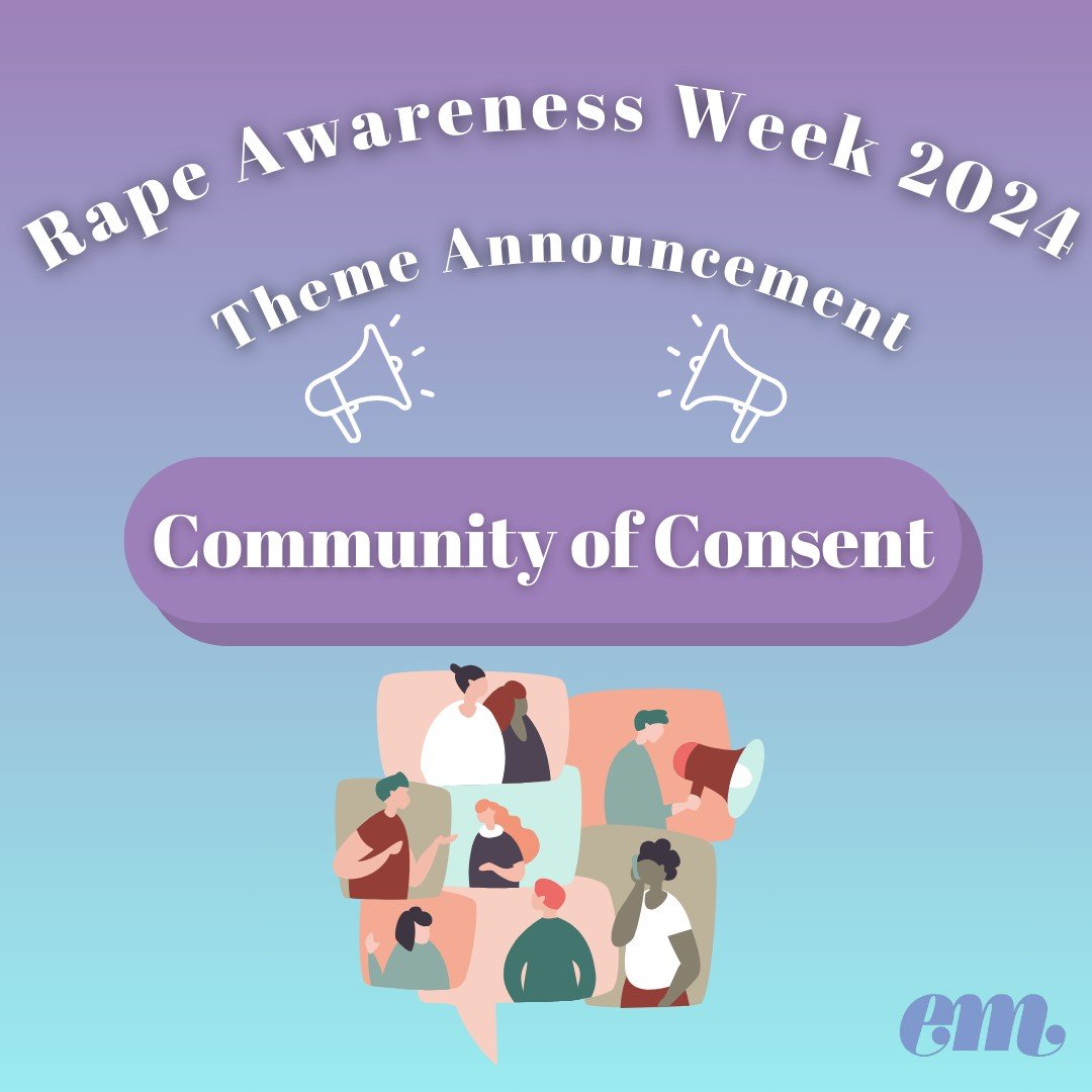 Rape Awareness Week is coming up soon, from May 6th-12th!

This year, we hope to encourage greater awareness and more accessibility around discussions on consent by normalising these conversations. Together we can create a community of consent 💜

St