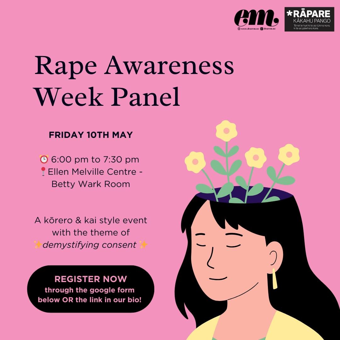 💖EVENT ANNOUNCEMENT💖
We have an amazing panel event coming up during Rape Awareness Week, hosted by Dear Em alongside @thursdaysinblackuoa. There will be some amazing speakers and of course, great food with the opportunity for guests to be in a who