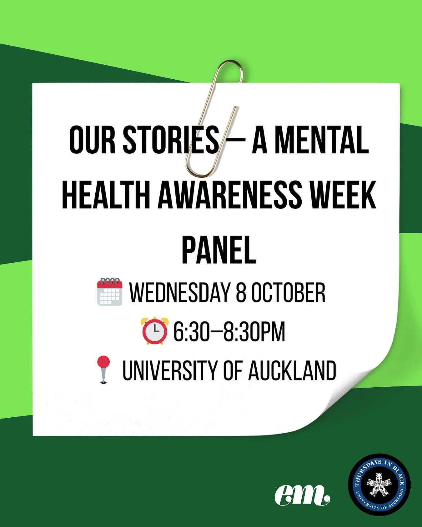 Mental Health Awareness Week is about connection, compassion, and community. 
This panel is a space to share stories from different voices and generations &mdash; the past, present, and future of mental health. 🌿
Through storytelling, we hope to rem