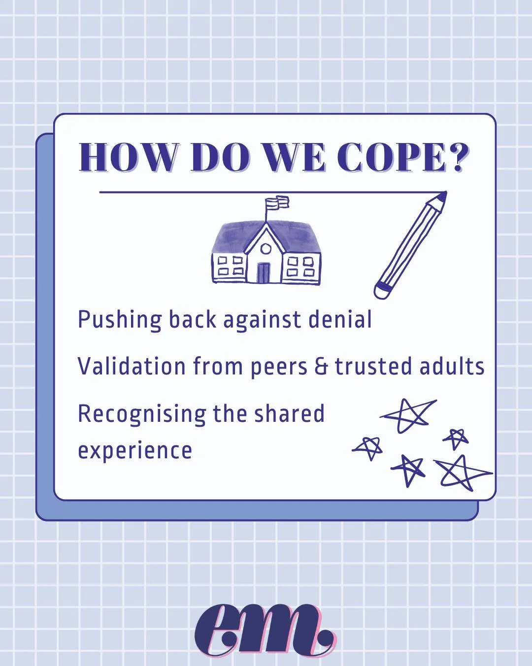 Before Mental Health Awareness Week kicks off, we'd love to share a part 2 for our 'Lessons We Didn't Ask For' post (scroll down 15 posts and you'll find it!).

We want to recognise that schools can be a tough place sometimes. Conforming to rules whi