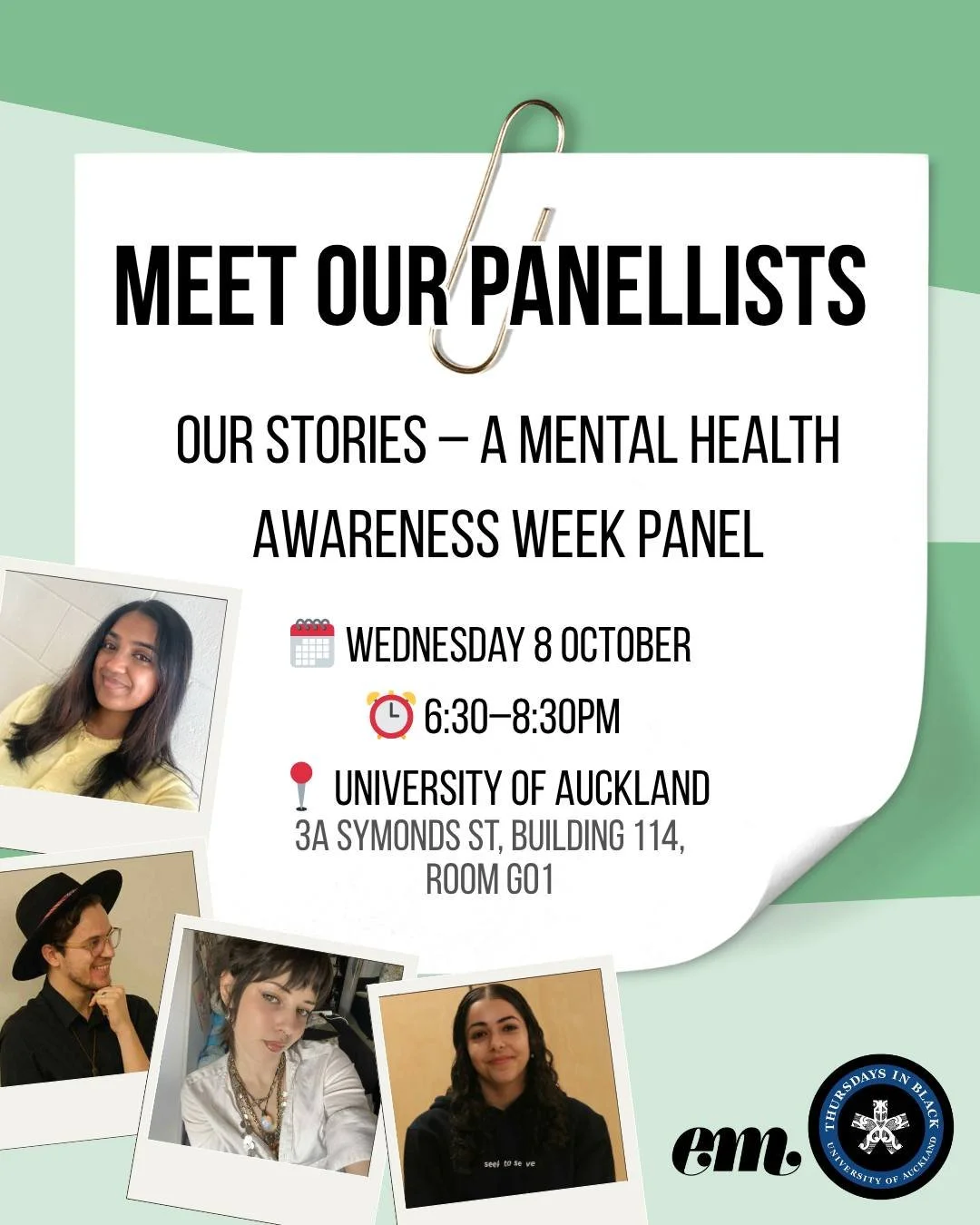 It's Mental Health Awareness Week, which means the Our Voices panel is coming up THIS Wednesday 😍 We can't wait to hear from these incredible panellists, who will be sharing their stories and insights as we explore important kōrero about mental heal