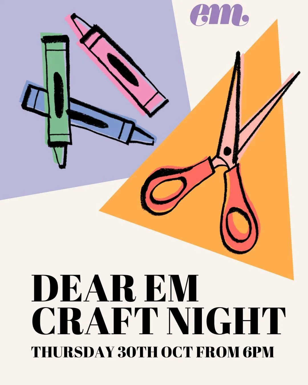 Come along to our craft night tomorrow evening from 6pm!

You don't need to have any crafting experience, our team will be available to lend a hand and help you bring your crafting vision to life. We have snacks and refreshments for you to enjoy as y