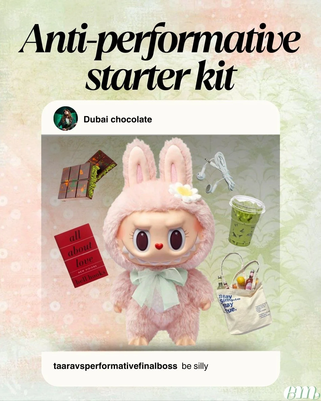 Is it authenticity or aesthetic? 

Trends that circulate our feeds often mask deeper issues. This post touches on 'performative' progressivism, greenwashed tote bags, blind-box fuelled consumerism, and feminist literature.

Em's dream is for authenti