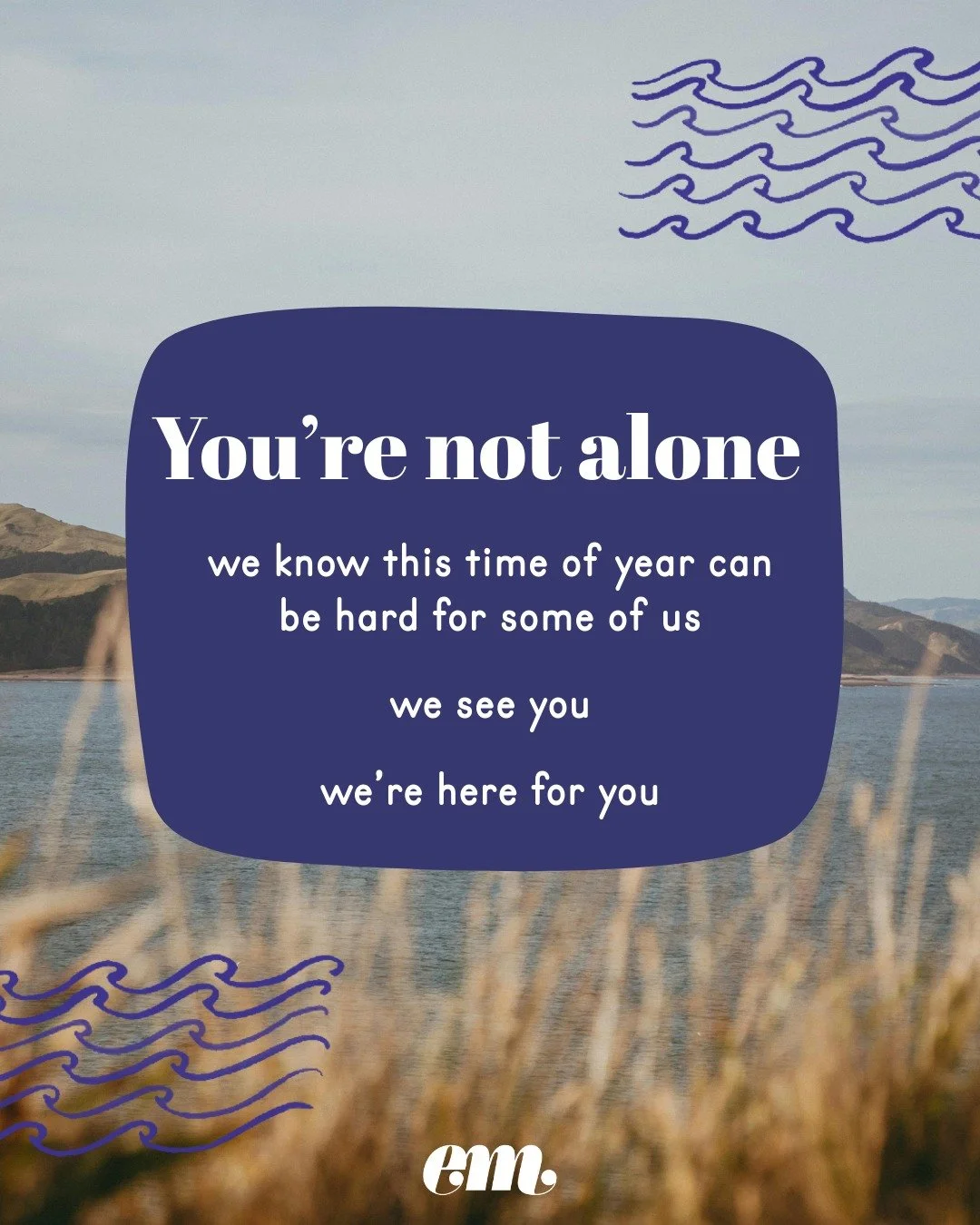 If you're struggling this holiday season, know that you're not alone. There are always people that are here for you and are in your corner.

Everyone deserves to have a safe and restful holiday season. If you see or experience something, or if you ar