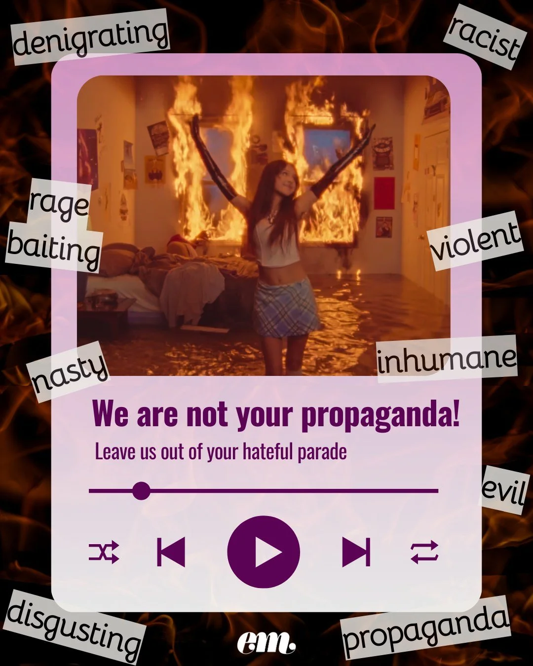 ICE's social media strategy involves unauthorised use of public figures (celebrities, actors, singers, beloved characters) and has prompted responses from people with large platforms. 

Real families being put in harm's way has sparked widespread pub