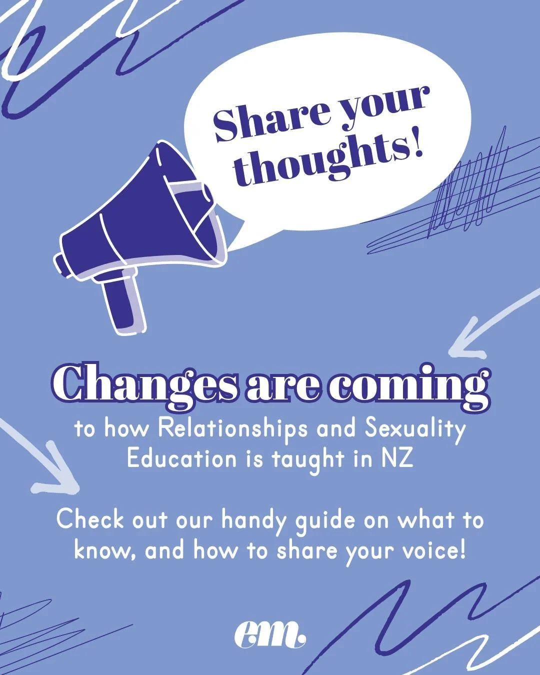 Share your thoughts with the Ministry of Education on their draft Health and Physical Education curriculum for Years 0-10, which includes how relationships and sexuality education is taught in schools. Feedback closes this Friday 24th April, so check