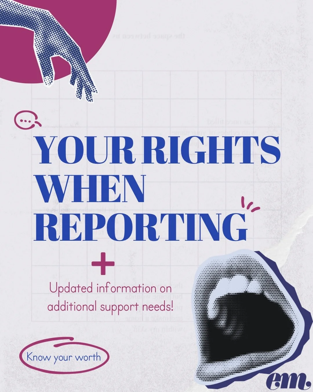 This post was first shared during Rape Awareness Week 2025. This time round, we have included some new information that could help provide additional recommendations for anyone who might need extra support during the reporting process.
Check out Peop