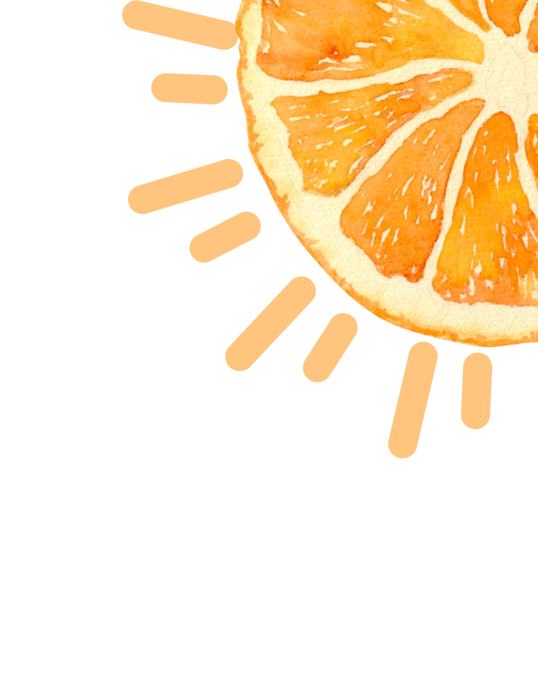 A mandarin glowing like the sun