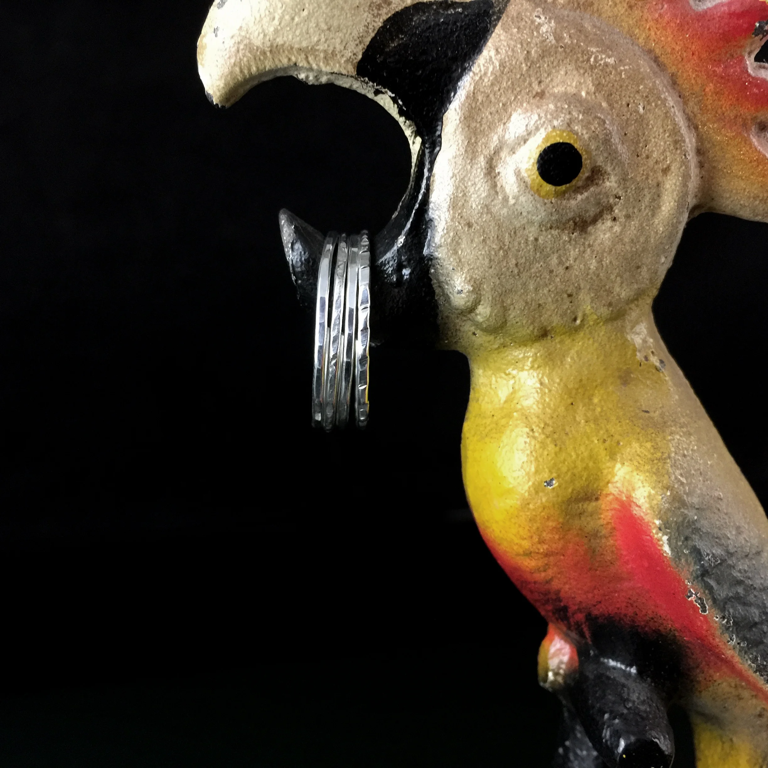 sterling silver stacking rings with parrot .jpg