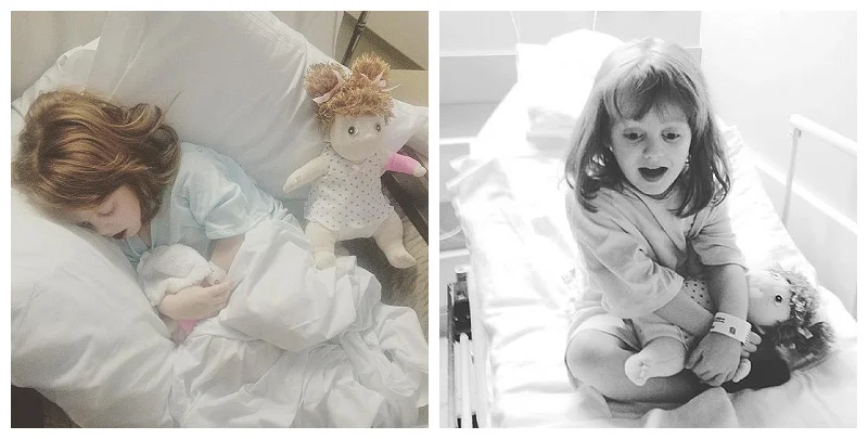 Molly had some minor surgery at the end of March (she had a blocked duct by her eye. Do you know how hard it is to get a 5 year old to sit still in order to take care of a blocked duct? So yeah, they had to put her under.....funsies) Bucket came along for the ride.....