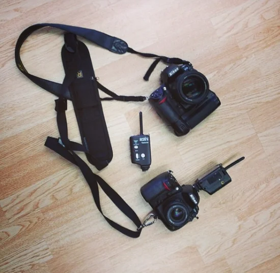 See that Camera Grip ? Knock off from Japan. I think it was about $20 and worked great. Pocket Wizards purchased used and Rapid Strap purchased used as well. 
