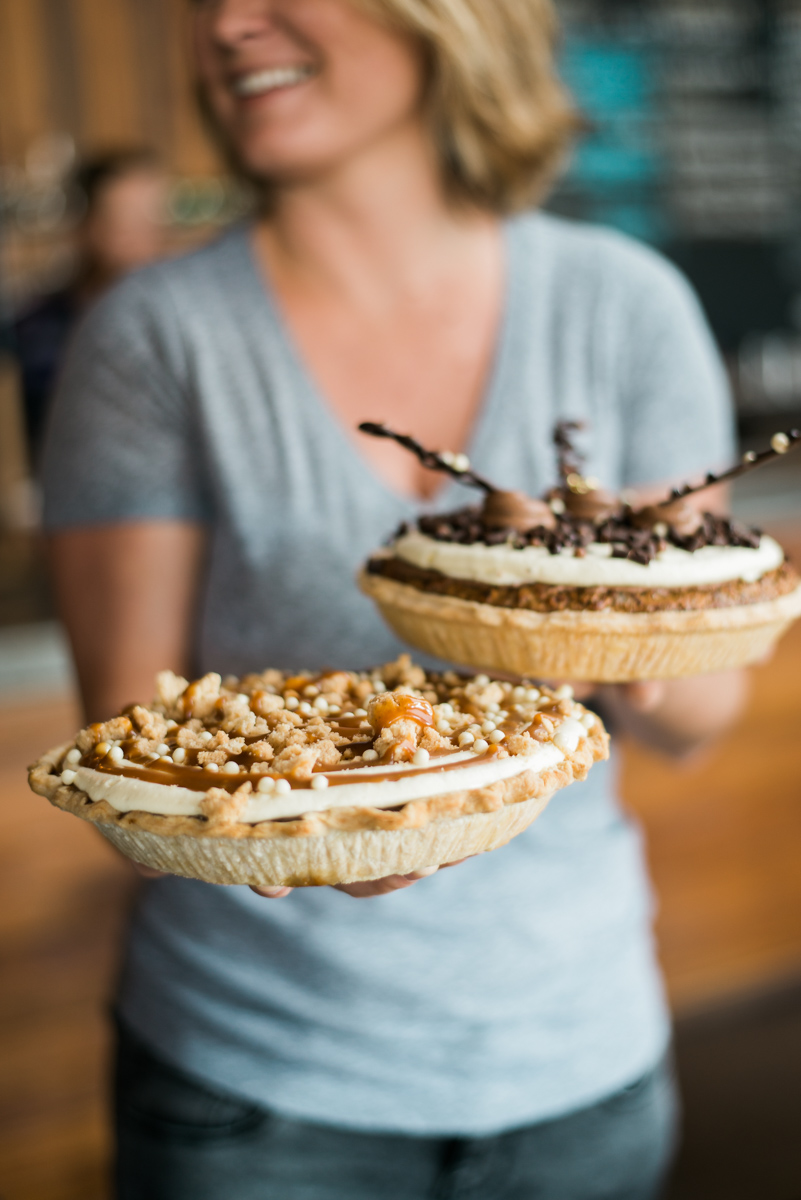 Homemade pies from Creme de la Cocoa