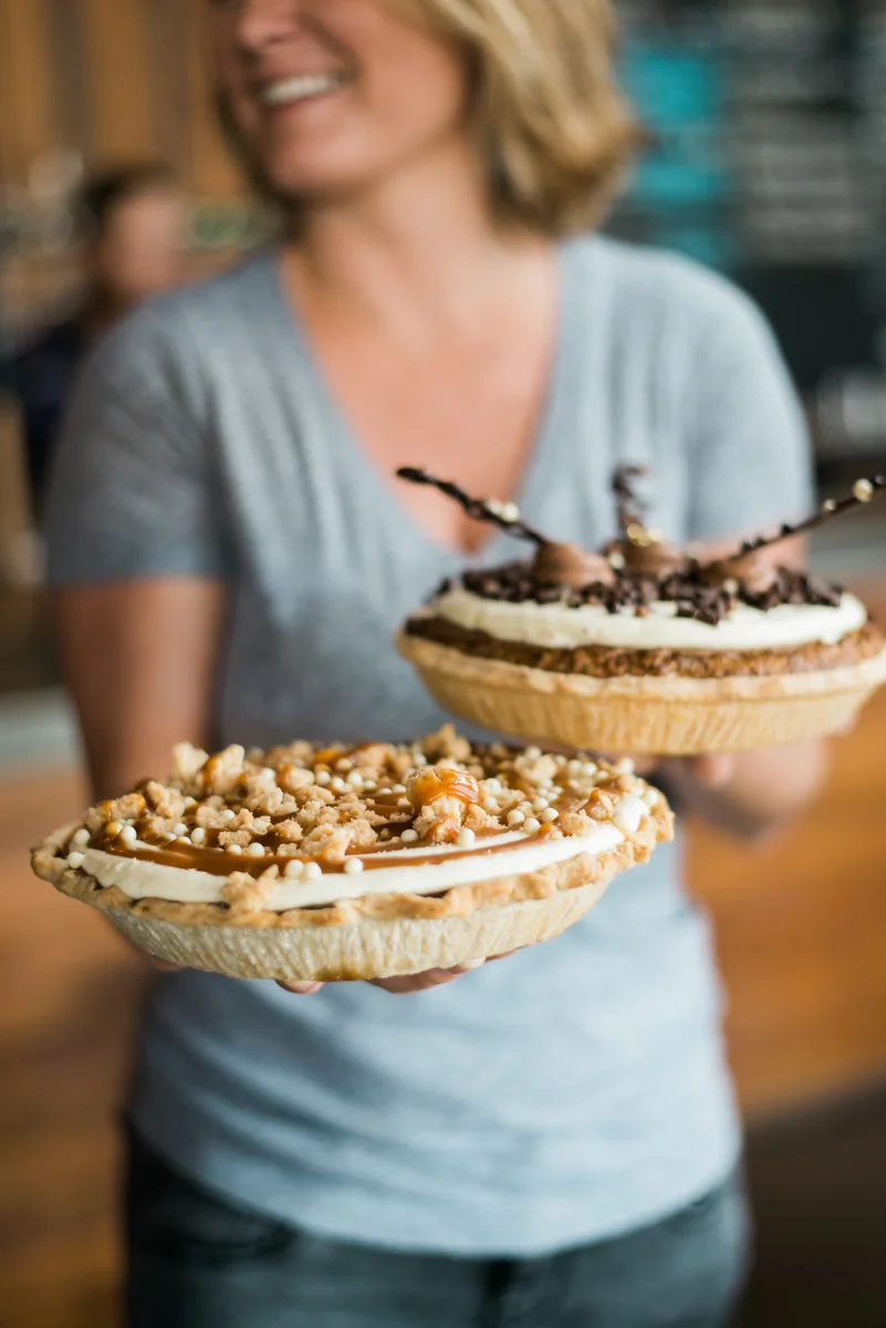 Homemade pies from Creme de la Cocoa