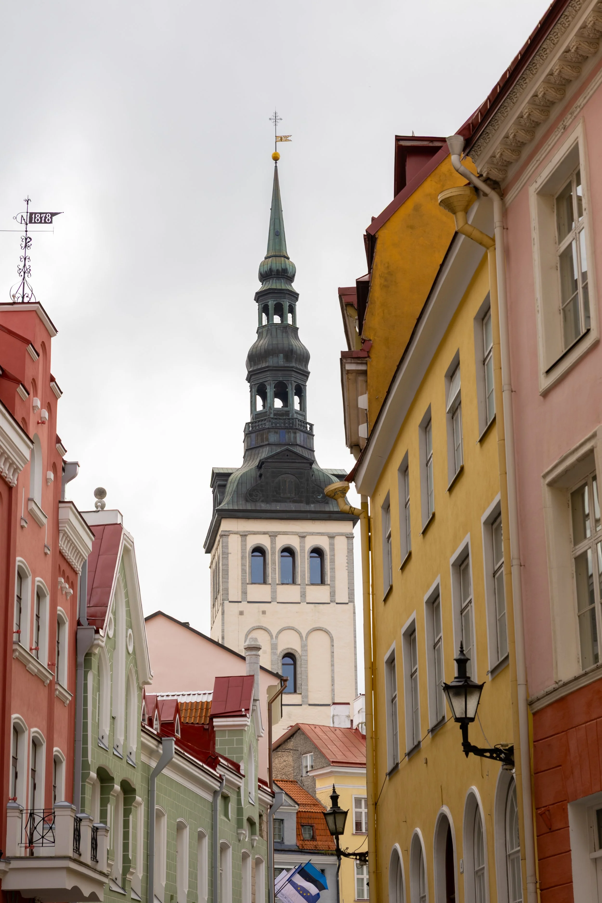 Spires in Tallinn, Estonia