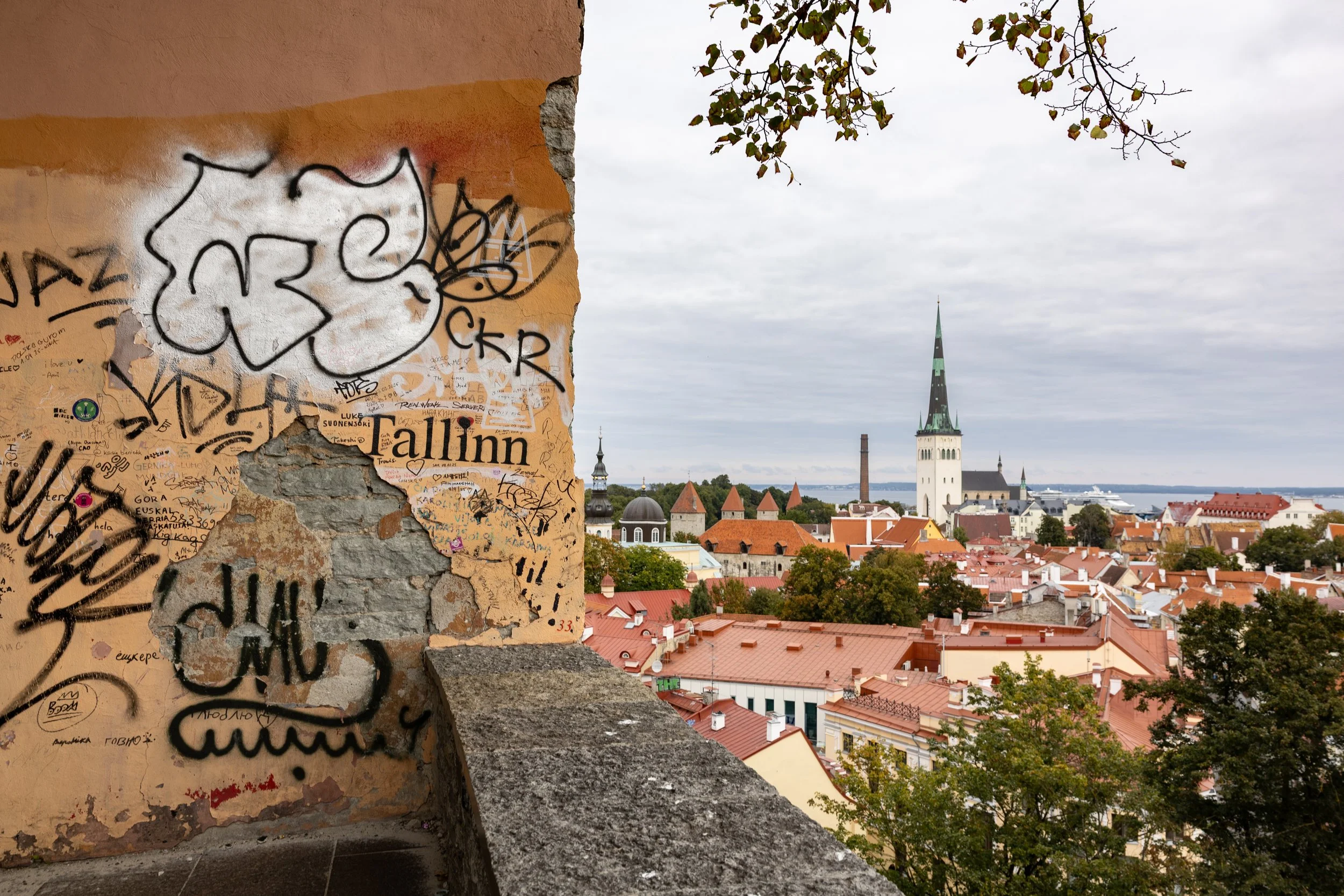 An overlook in Tallinn, Estonia