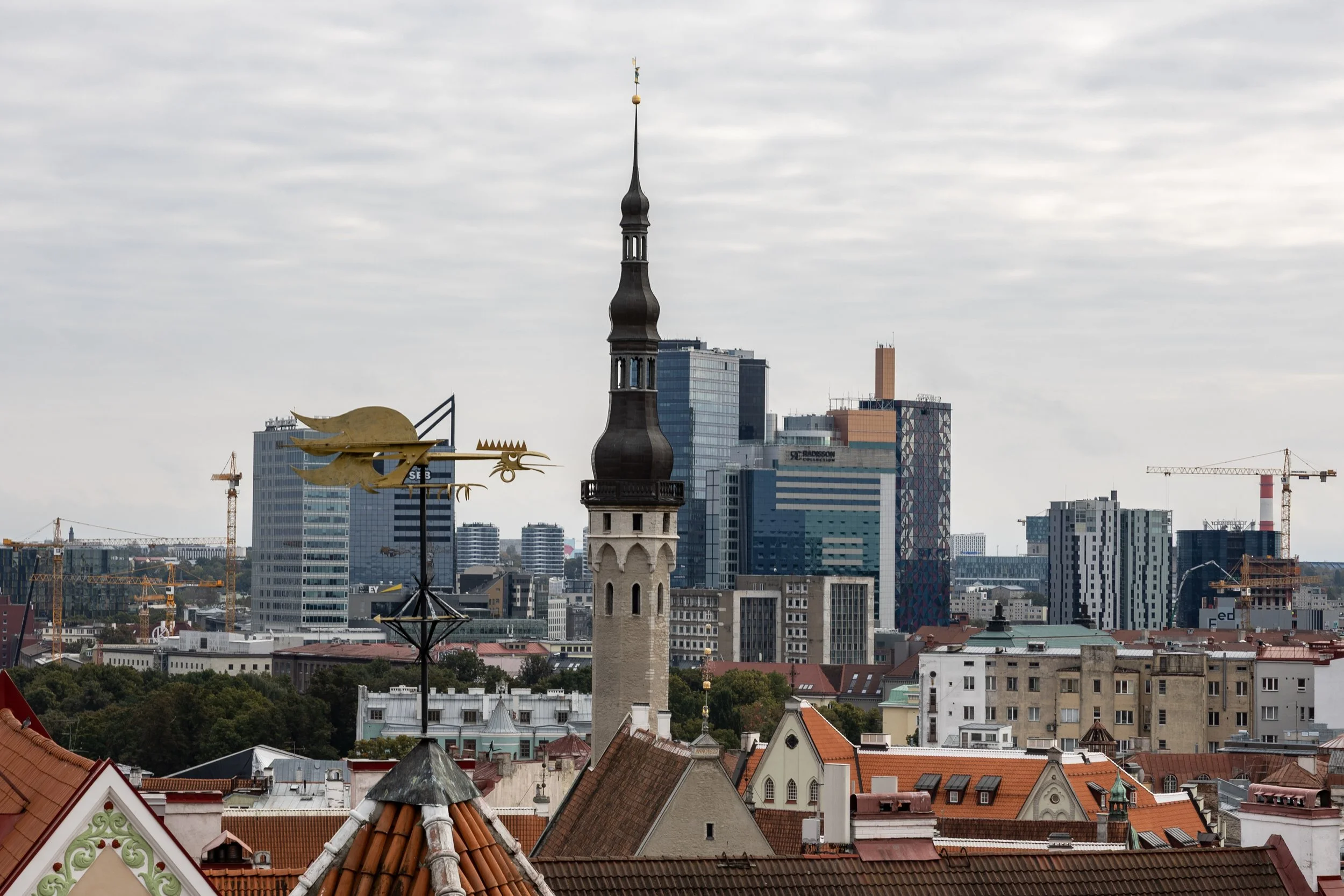 Shapes in a city's skies- Tallinn, Estonia